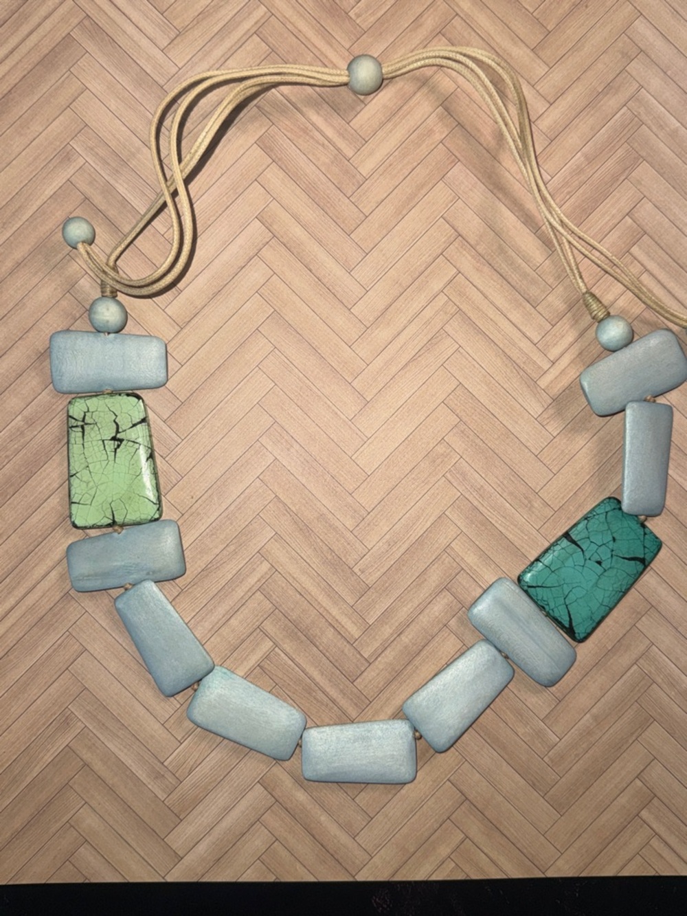 Handmade Blue & Turquoise Statement Necklace